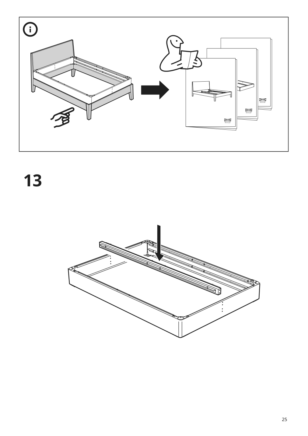 Assembly instructions for IKEA Espevaer mattress base | Page 25 - IKEA ESPEVÄR slatted mattress base for bed frame 191.565.86