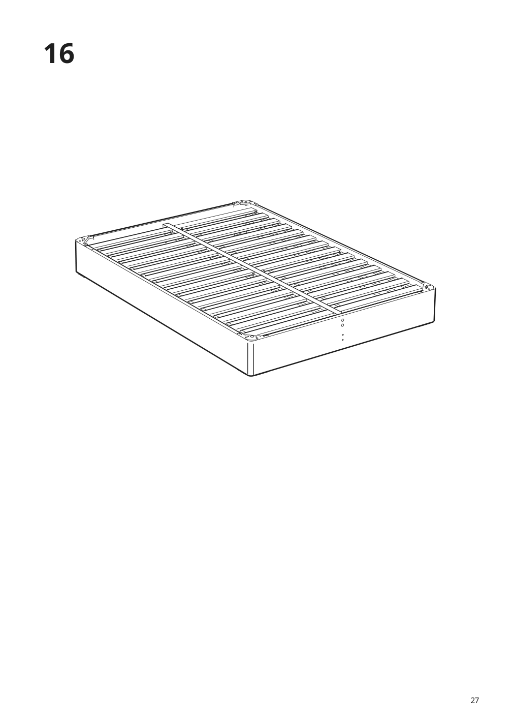 Assembly instructions for IKEA Espevaer mattress base | Page 27 - IKEA ESPEVÄR slatted mattress base with legs 292.079.05