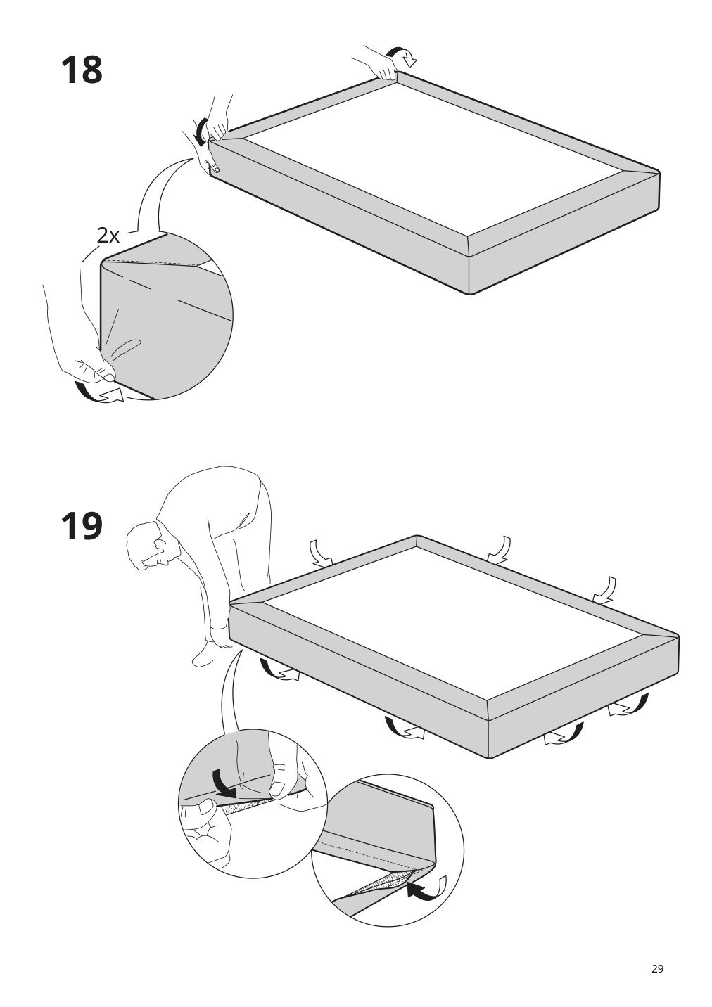 Assembly instructions for IKEA Espevaer mattress base | Page 29 - IKEA ESPEVÄR slatted mattress base for bed frame 191.565.86