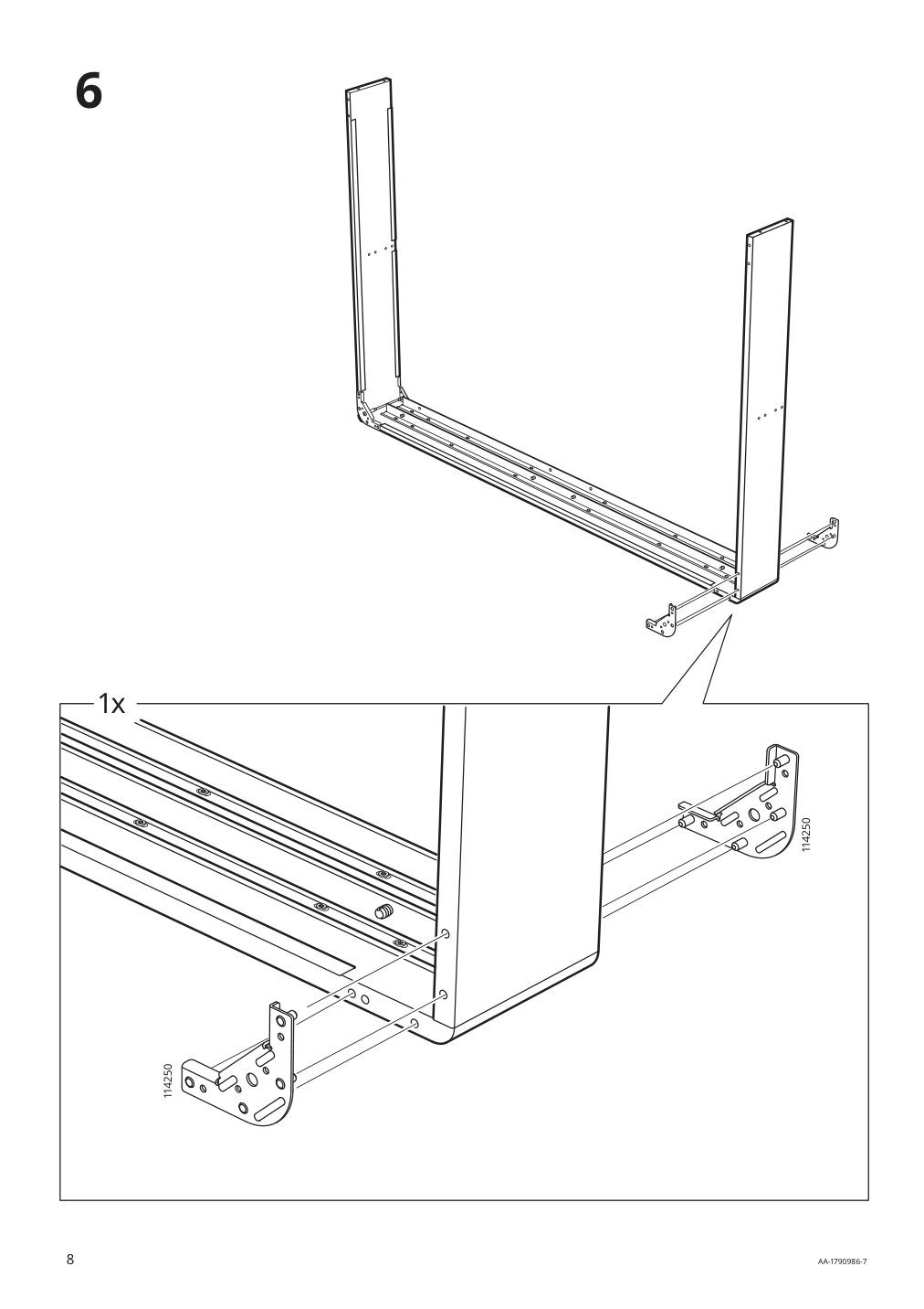 Assembly instructions for IKEA Espevaer mattress base | Page 8 - IKEA ESPEVÄR slatted mattress base with legs 292.079.05