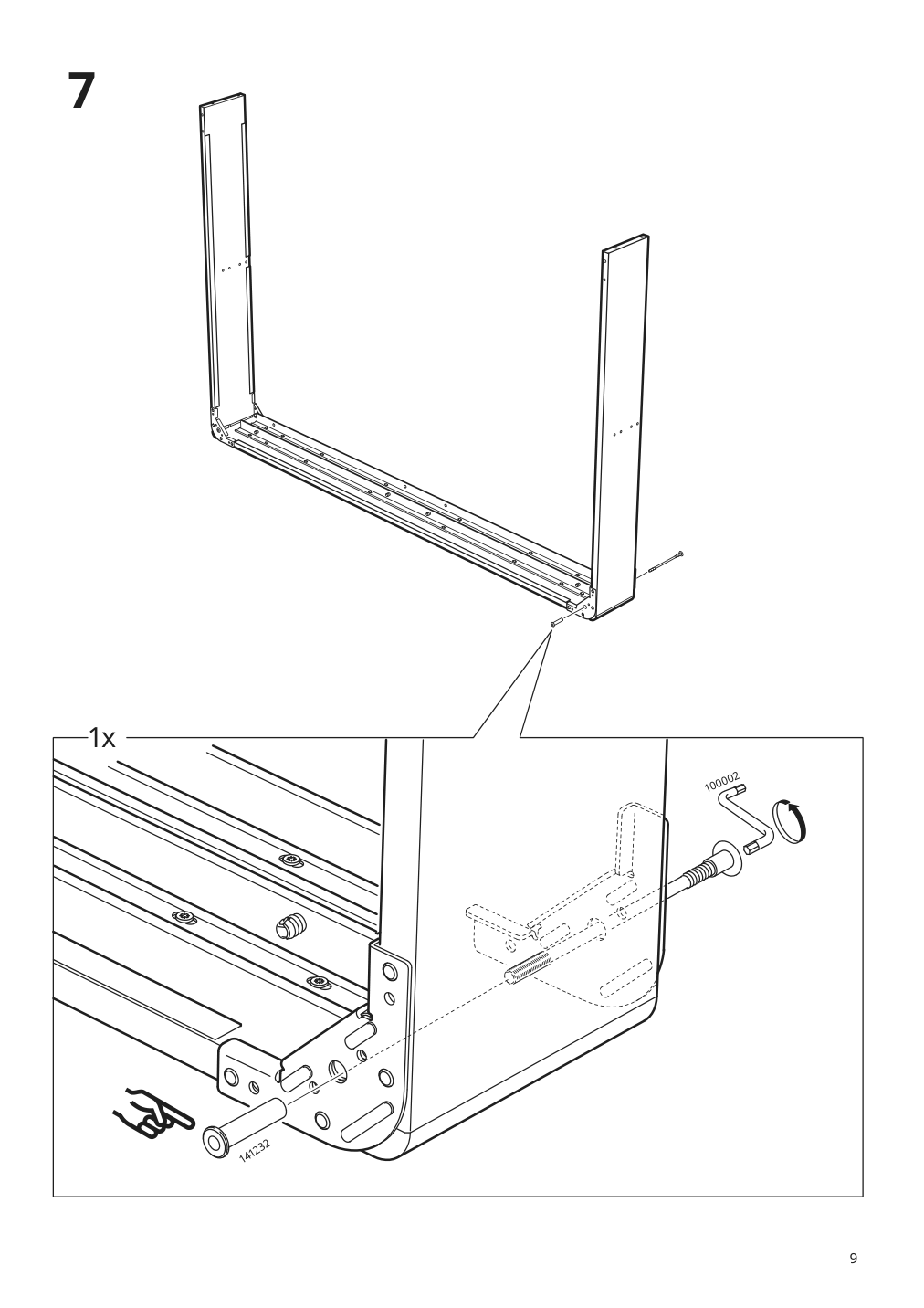 Assembly instructions for IKEA Espevaer mattress base | Page 9 - IKEA ESPEVÄR slatted mattress base with legs 292.079.05