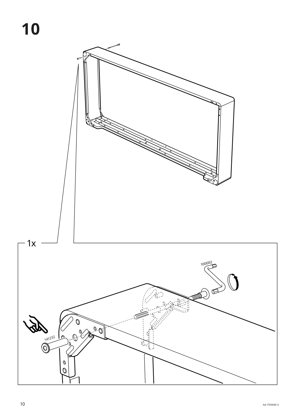 Assembly instructions for IKEA Espevaer mattress base | Page 10 - IKEA ESPEVÄR slatted mattress base with legs 392.080.75