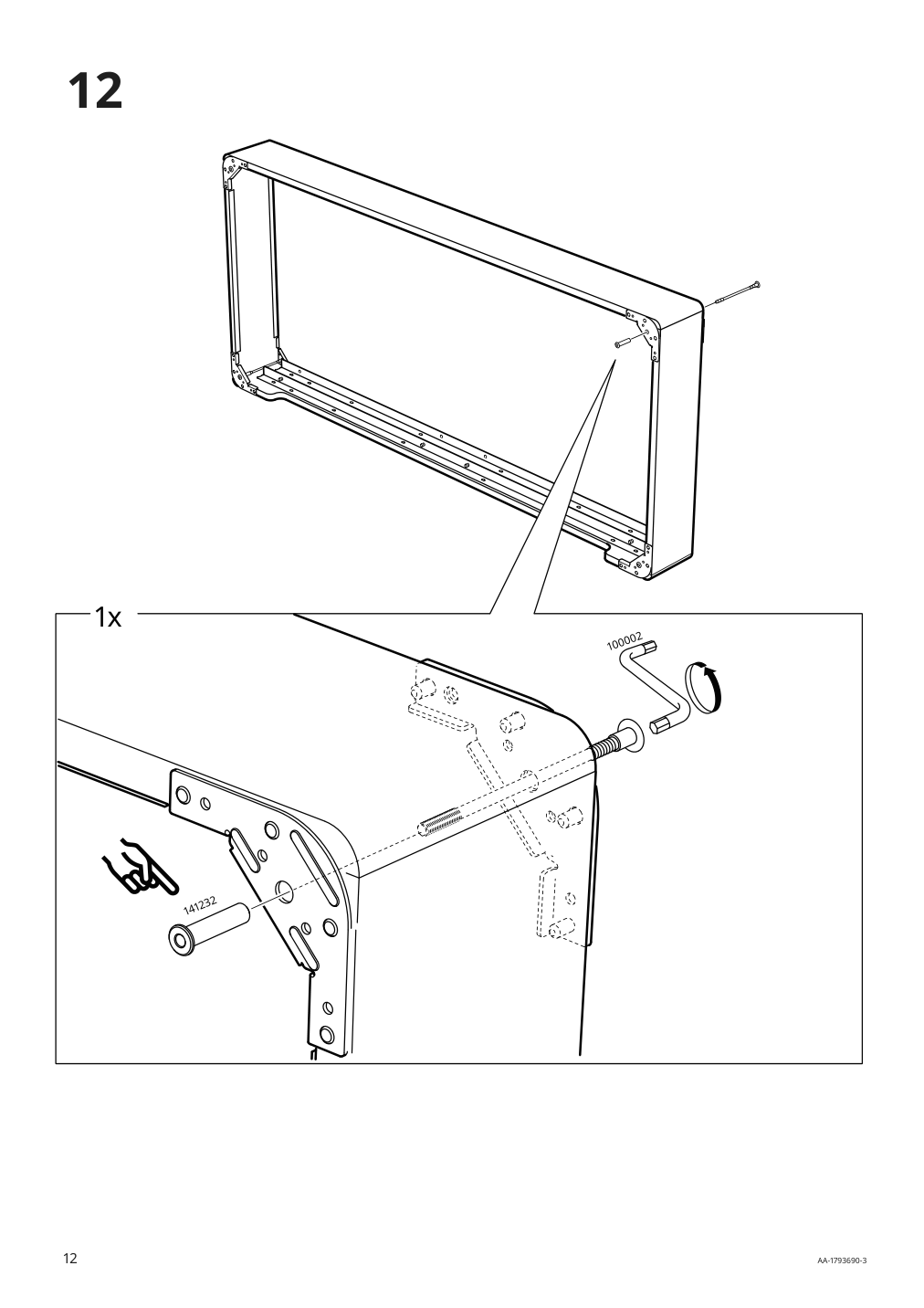 Assembly instructions for IKEA Espevaer mattress base | Page 12 - IKEA ESPEVÄR slatted mattress base with legs 392.080.75