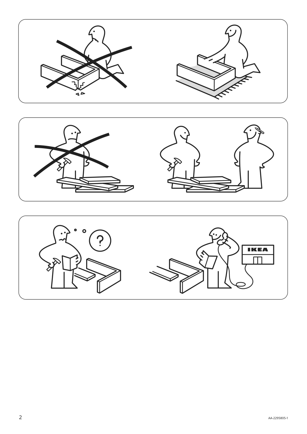 Assembly instructions for IKEA Esseboda sofa knaebaeck anthracite | Page 2 - IKEA ESSEBODA 3-seat sofa 494.435.29