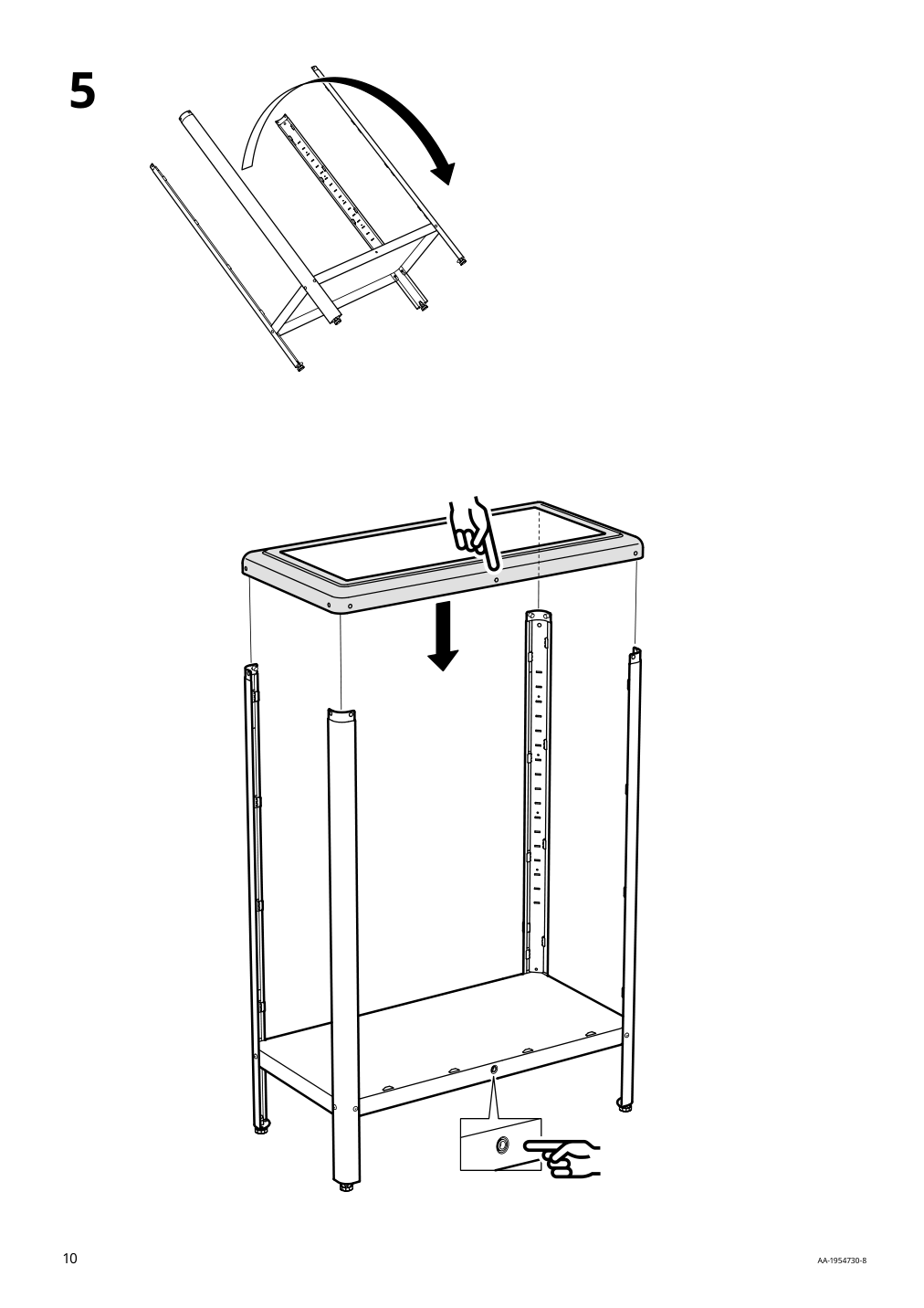 Assembly instructions for IKEA Fabrikoer glass door cabinet light yellow | Page 10 - IKEA FABRIKÖR glass-door cabinet 804.601.25