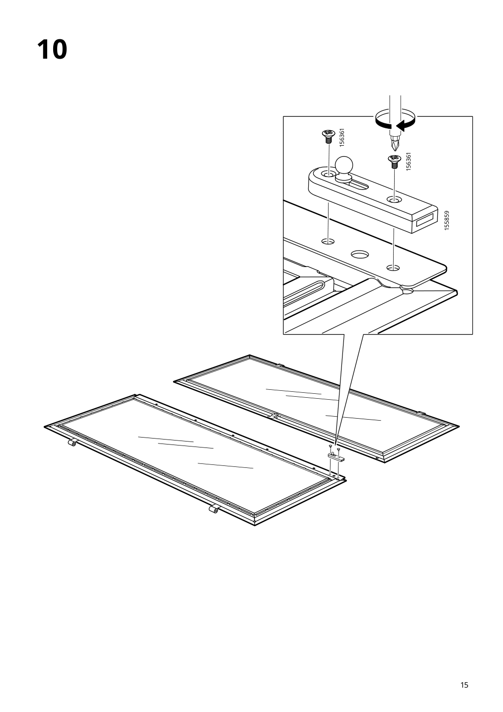 Assembly instructions for IKEA Fabrikoer glass door cabinet light yellow | Page 15 - IKEA FABRIKÖR glass-door cabinet 804.601.25