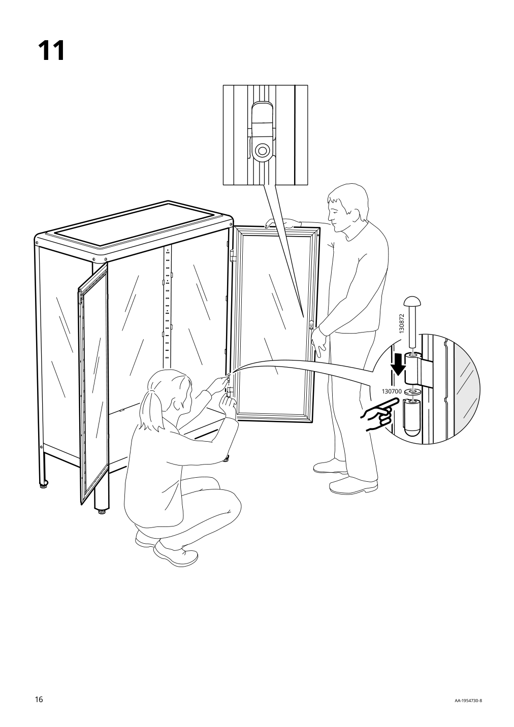 Assembly instructions for IKEA Fabrikoer glass door cabinet light yellow | Page 16 - IKEA FABRIKÖR glass-door cabinet 804.601.25