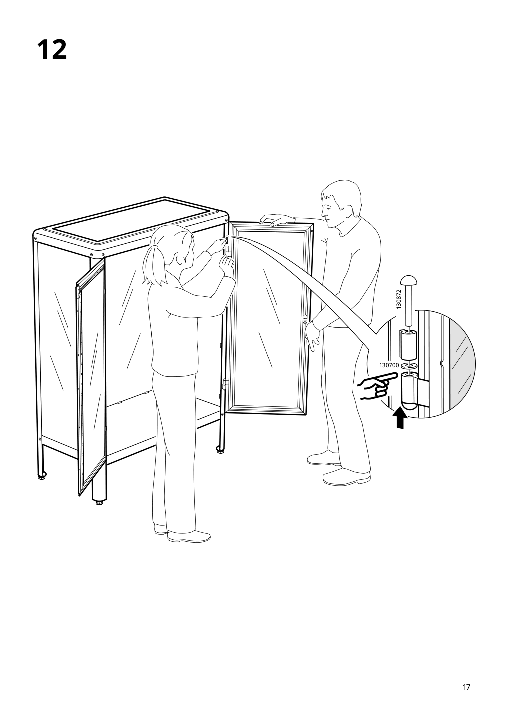 Assembly instructions for IKEA Fabrikoer glass door cabinet light yellow | Page 17 - IKEA FABRIKÖR glass-door cabinet 804.601.25