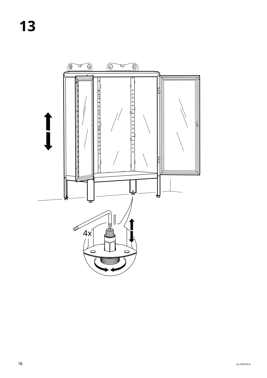 Assembly instructions for IKEA Fabrikoer glass door cabinet light yellow | Page 18 - IKEA FABRIKÖR glass-door cabinet 804.601.25