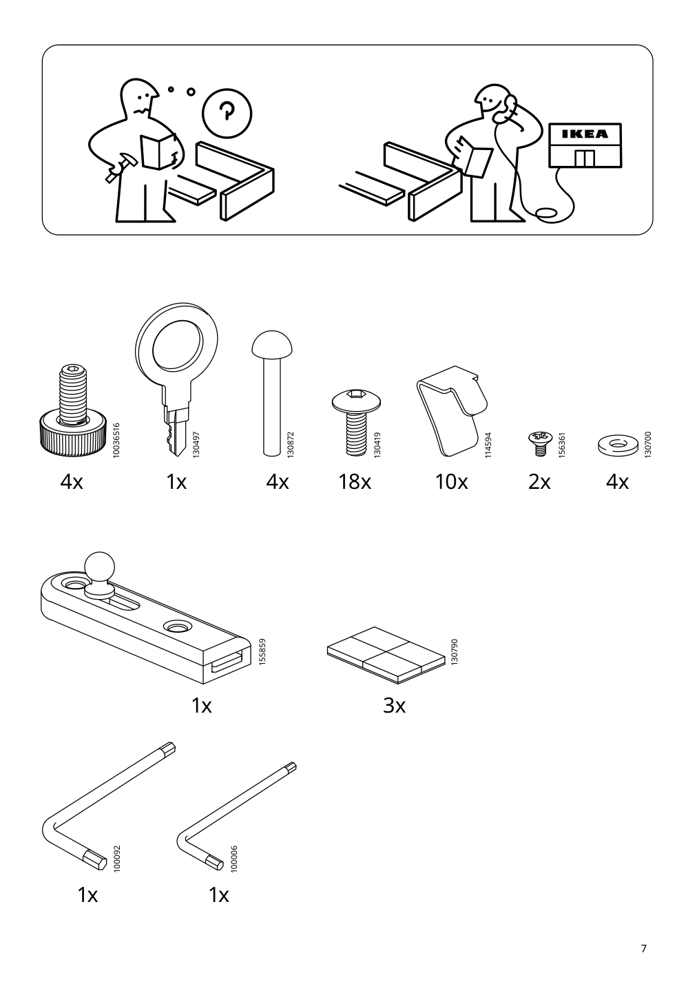 Assembly instructions for IKEA Fabrikoer glass door cabinet light yellow | Page 7 - IKEA FABRIKÖR glass-door cabinet 804.601.25