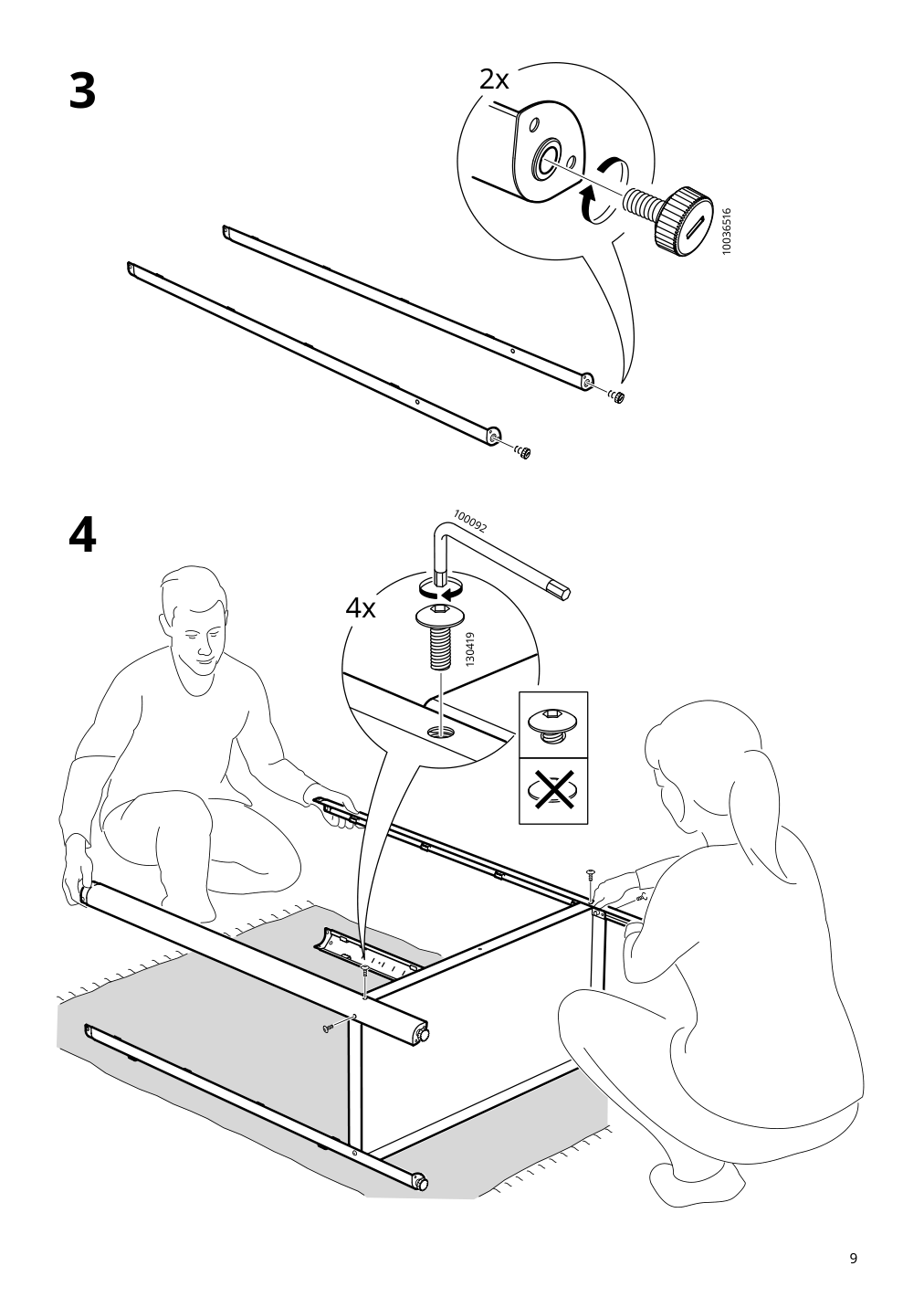 Assembly instructions for IKEA Fabrikoer glass door cabinet light yellow | Page 9 - IKEA FABRIKÖR glass-door cabinet 804.601.25