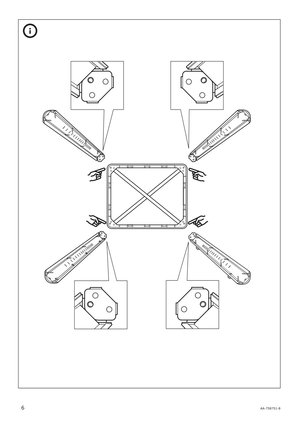 Assembly instructions for IKEA Fabrikoer glass door cabinet dark gray | Page 6 - IKEA FABRIKÖR glass-door cabinet 002.422.78