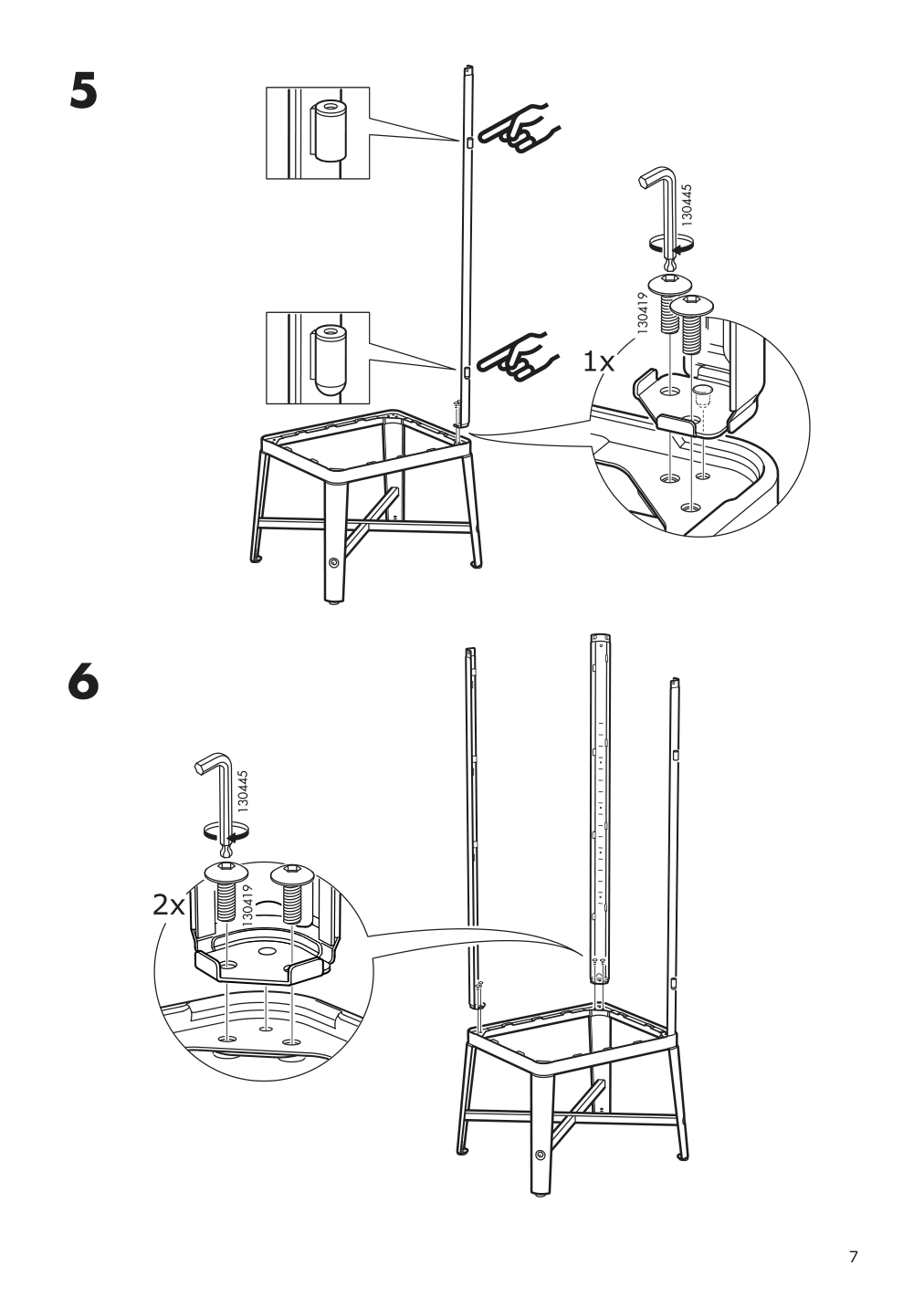 Assembly instructions for IKEA Fabrikoer glass door cabinet dark gray | Page 7 - IKEA FABRIKÖR glass-door cabinet 002.422.78