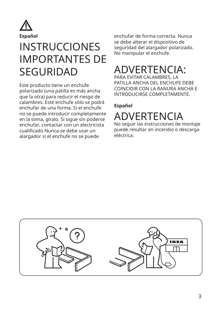 Assembly instructions for IKEA Fado table lamp white | Page 3 - IKEA FADO table lamp 800.963.72