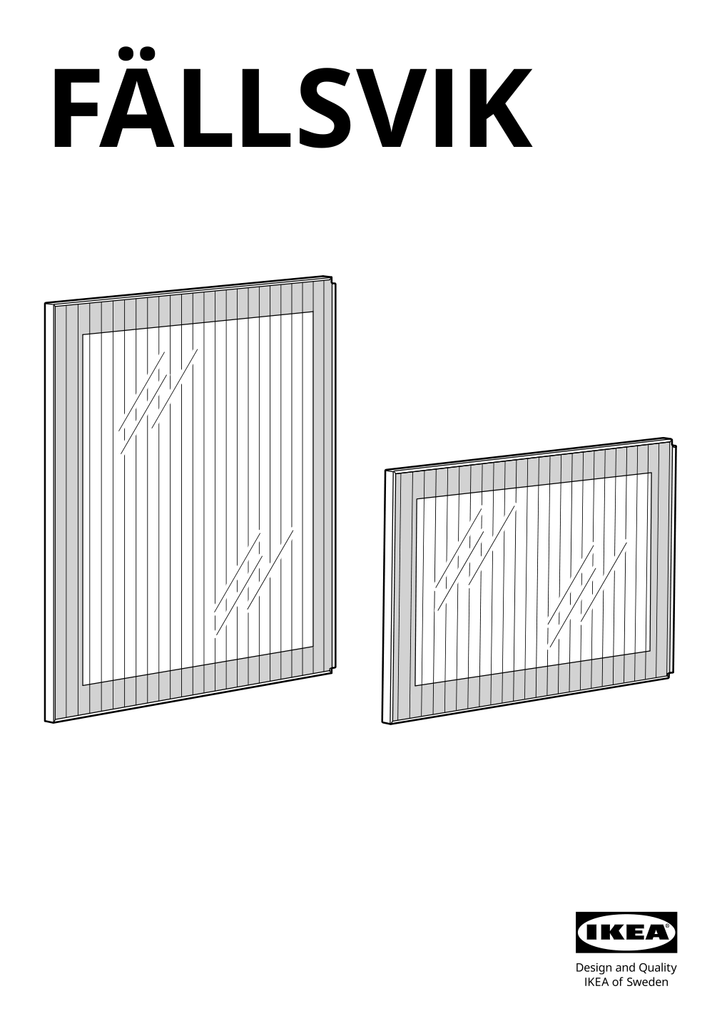 Assembly instructions for IKEA Faellsvik glass door anthracite reeded glass | Page 1 - IKEA BESTÅ storage combination with doors 495.080.78