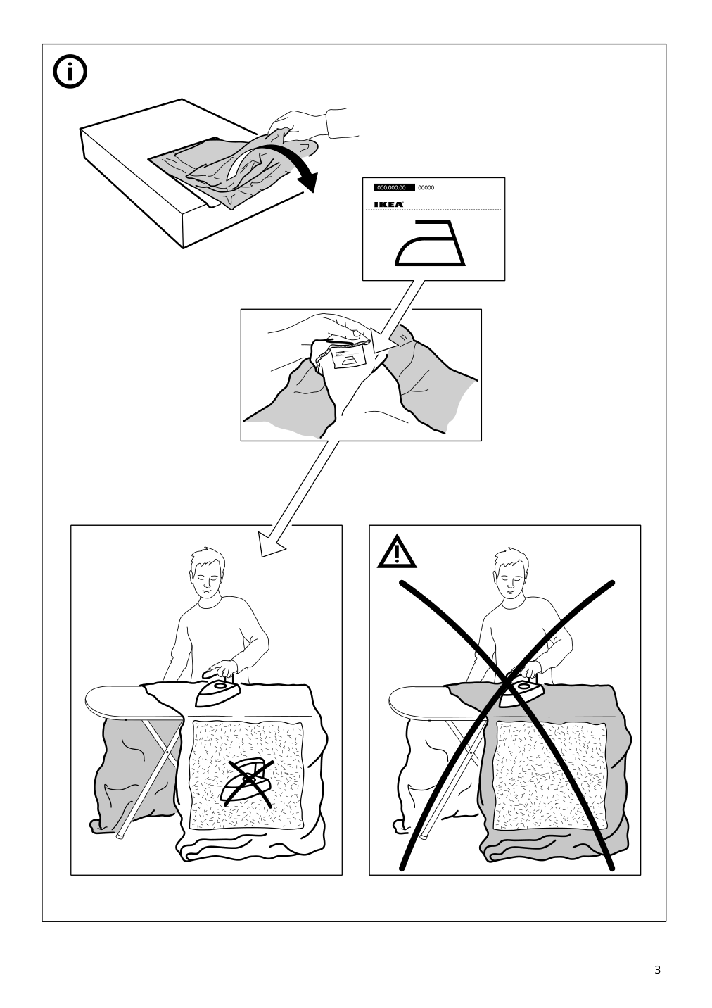 Assembly instructions for IKEA Faerloev cover for armchair djuparp yellow beige | Page 3 - IKEA FÄRLÖV cover for armchair 703.066.67