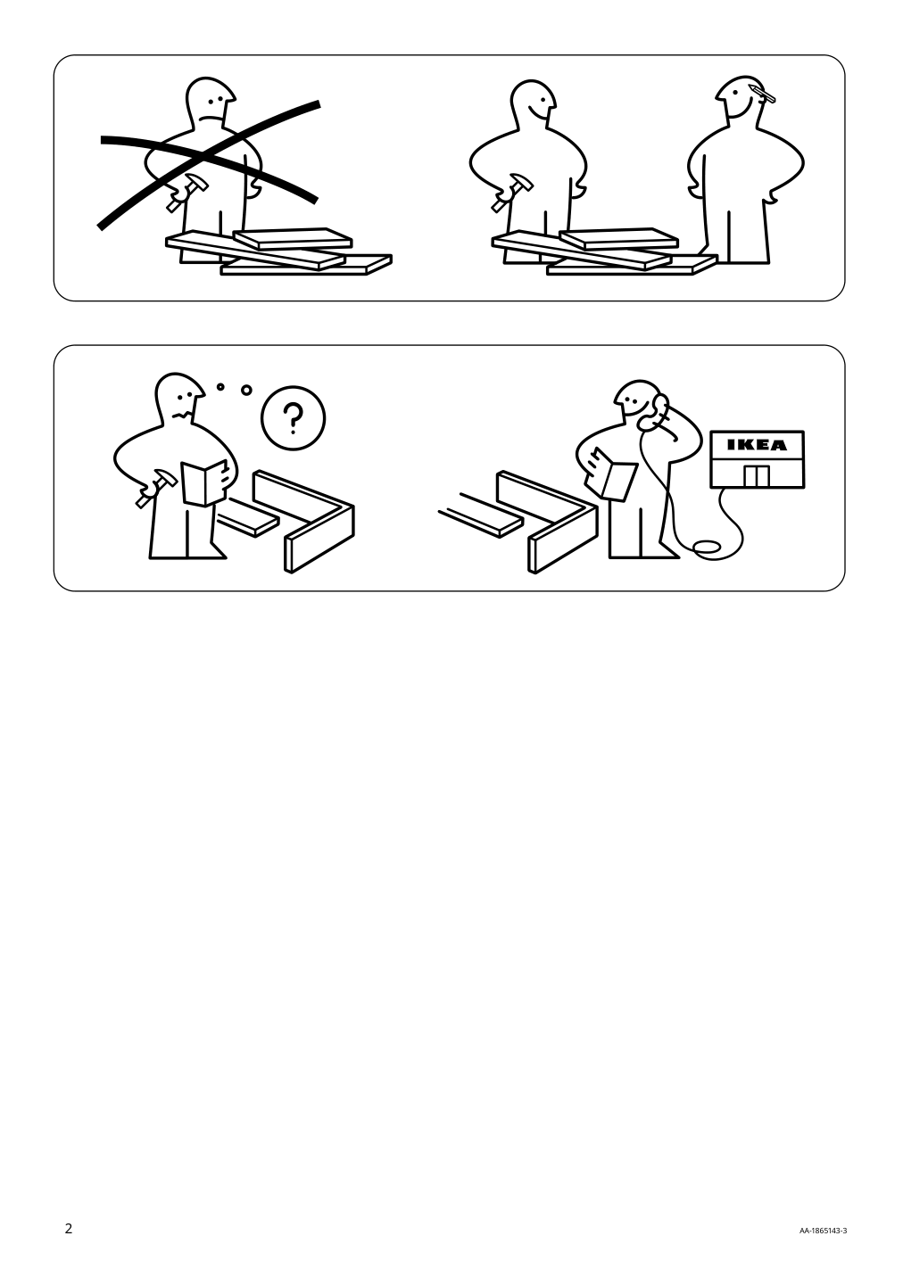 Assembly instructions for IKEA Faerloev cover for loveseat flodafors gray | Page 2 - IKEA FÄRLÖV cover for loveseat 404.787.21