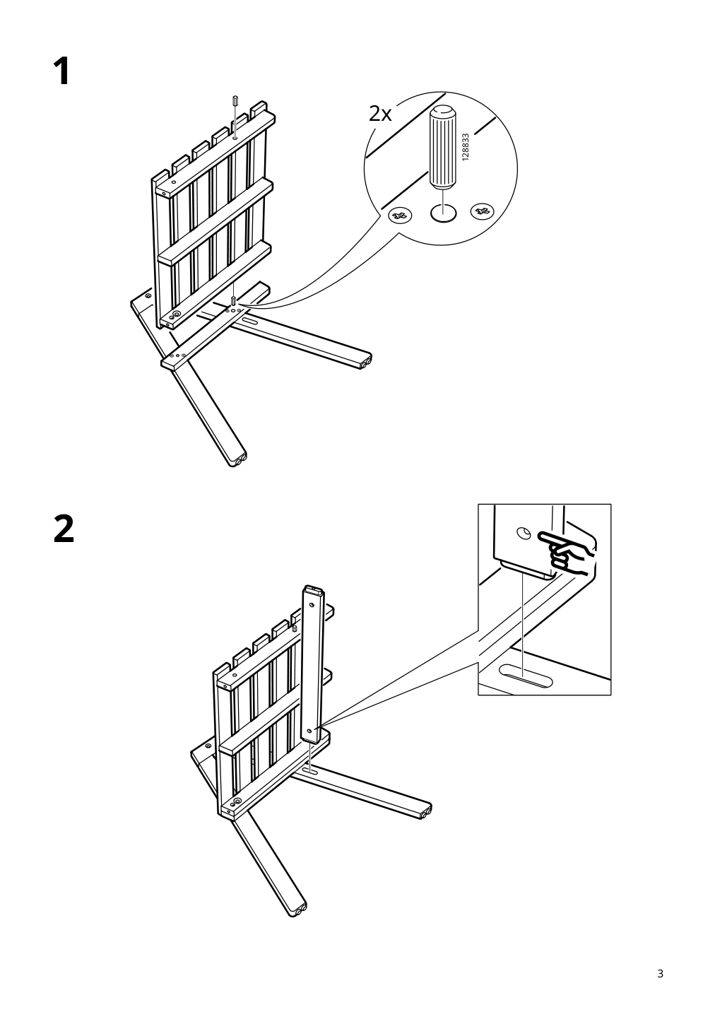 Assembly instructions for IKEA Falholmen armchair outdoor light brown stained | Page 3 - IKEA FALHOLMEN table and 4 armchairs, outdoor 192.690.41