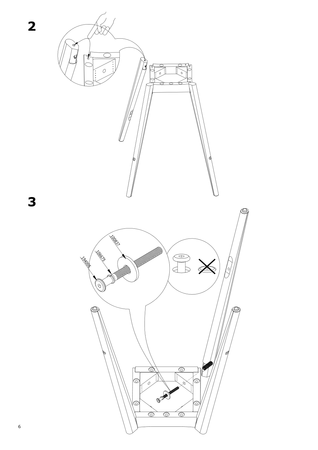 Assembly instructions for IKEA Fanbyn barstool frame brown wood effect | Page 6 - IKEA FANBYN bar stool with backrest 392.602.47