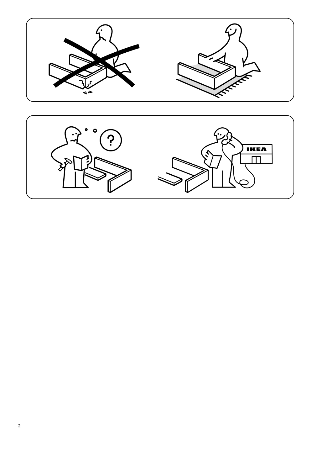 Assembly instructions for IKEA Fanbyn barstool frame brown wood effect | Page 2 - IKEA FANBYN barstool frame 904.149.58