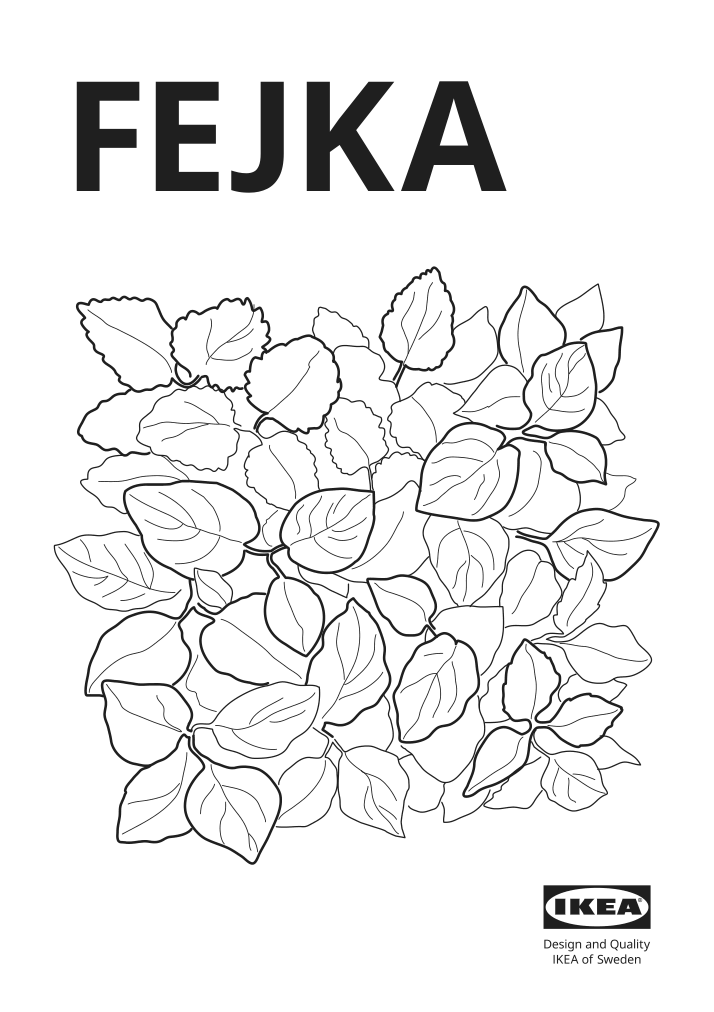 Assembly instructions for IKEA Fejka artificial plant wall mounted indoor outdoor green lilac | Page 1 - IKEA FEJKA artificial plant 203.495.32