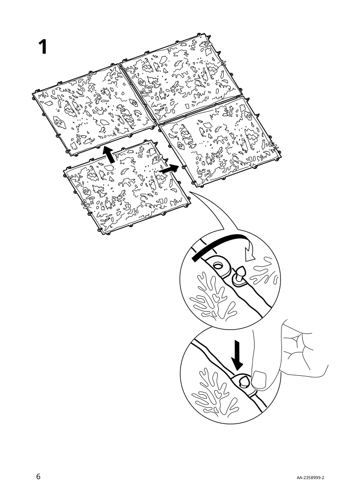 Assembly instructions for IKEA Fejka artificial plant wall mounted indoor outdoor moss green | Page 6 - IKEA FEJKA artificial plant 305.590.44