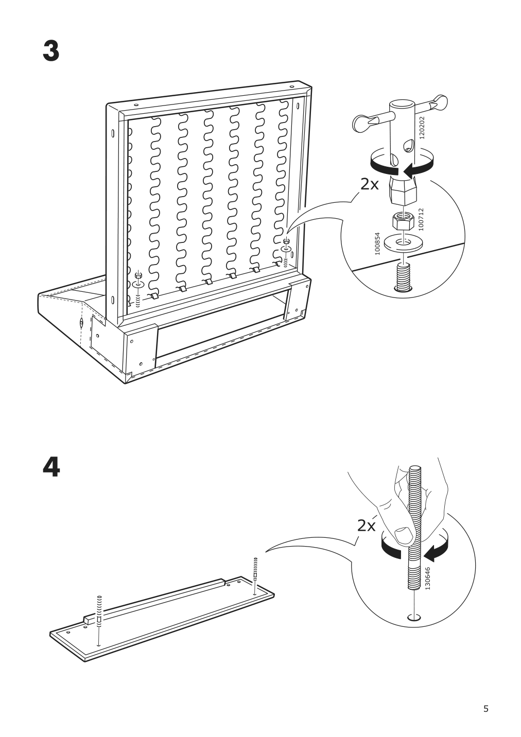 Assembly instructions for IKEA Finnala 1 seat section grann bomstad black | Page 5 - IKEA FINNALA sectional, 4-seat corner 193.192.39