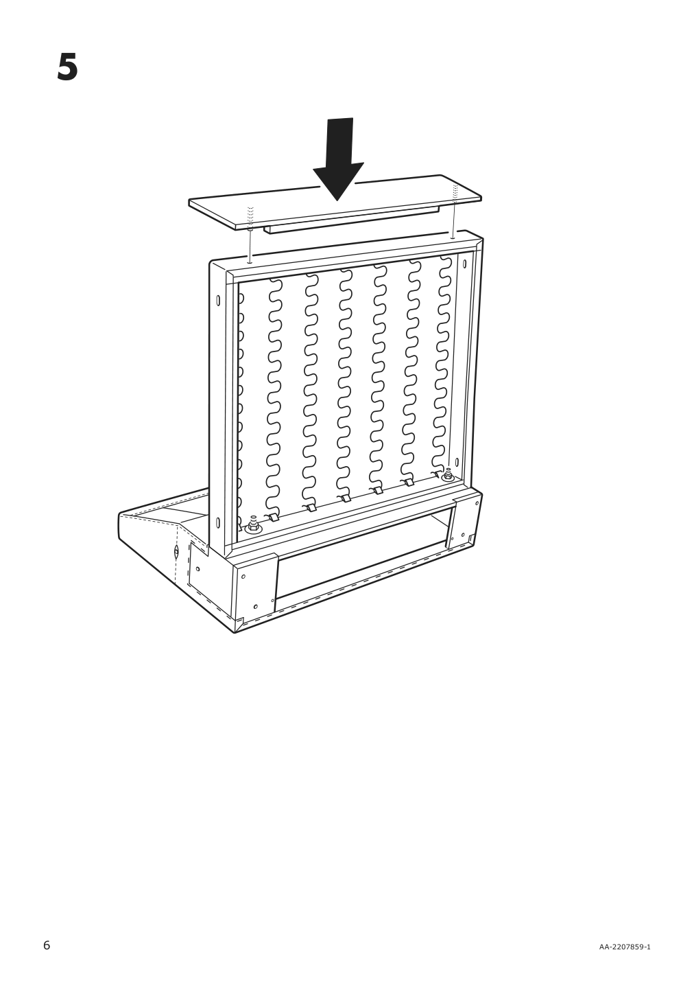 Assembly instructions for IKEA Finnala 1 seat section grann bomstad black | Page 6 - IKEA FINNALA armchair 895.051.53