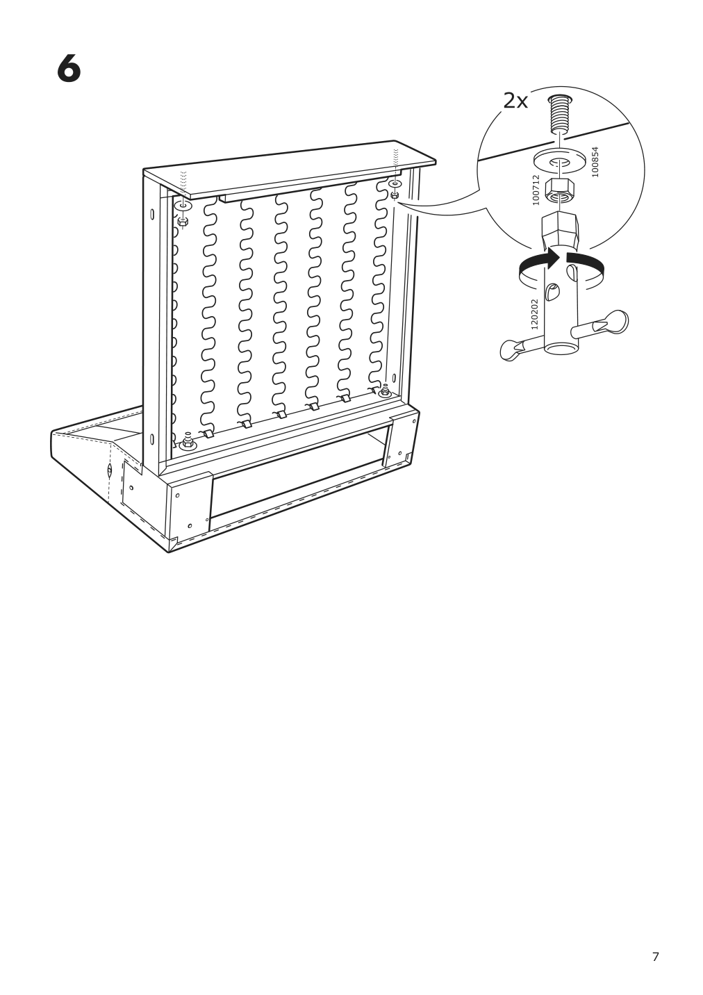 Assembly instructions for IKEA Finnala 1 seat section grann bomstad black | Page 7 - IKEA FINNALA armchair 895.051.53