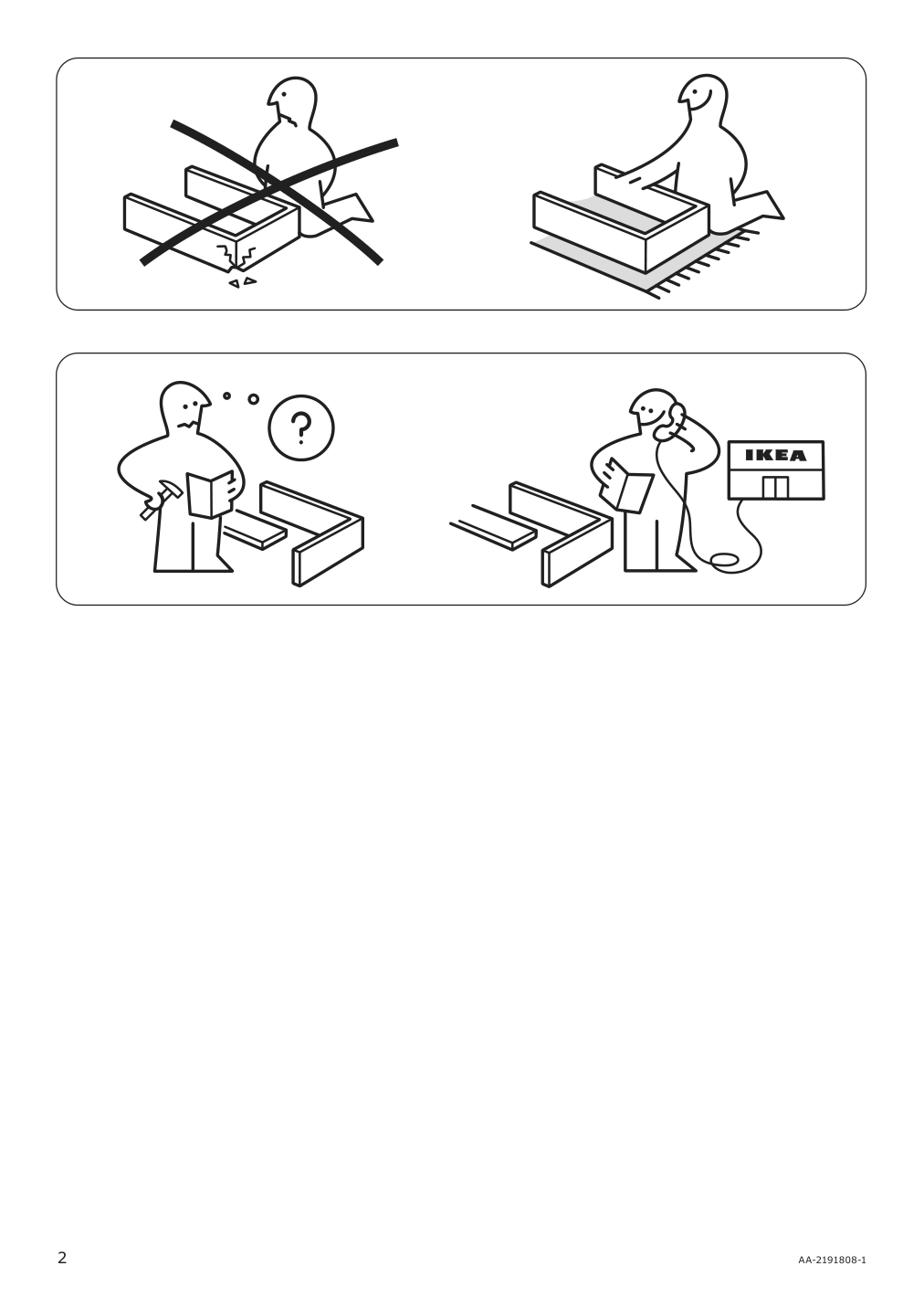 Assembly instructions for IKEA Finnala armrest frame | Page 2 - IKEA FINNALA sectional, 4-seat with chaise 095.757.10