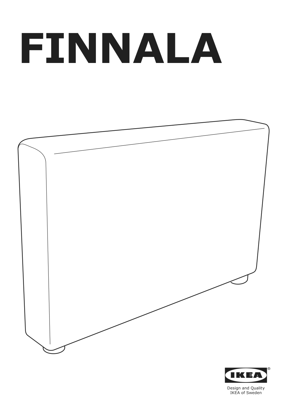 Assembly instructions for IKEA Finnala armrest grann bomstad golden brown | Page 1 - IKEA FINNALA sofa 993.361.31