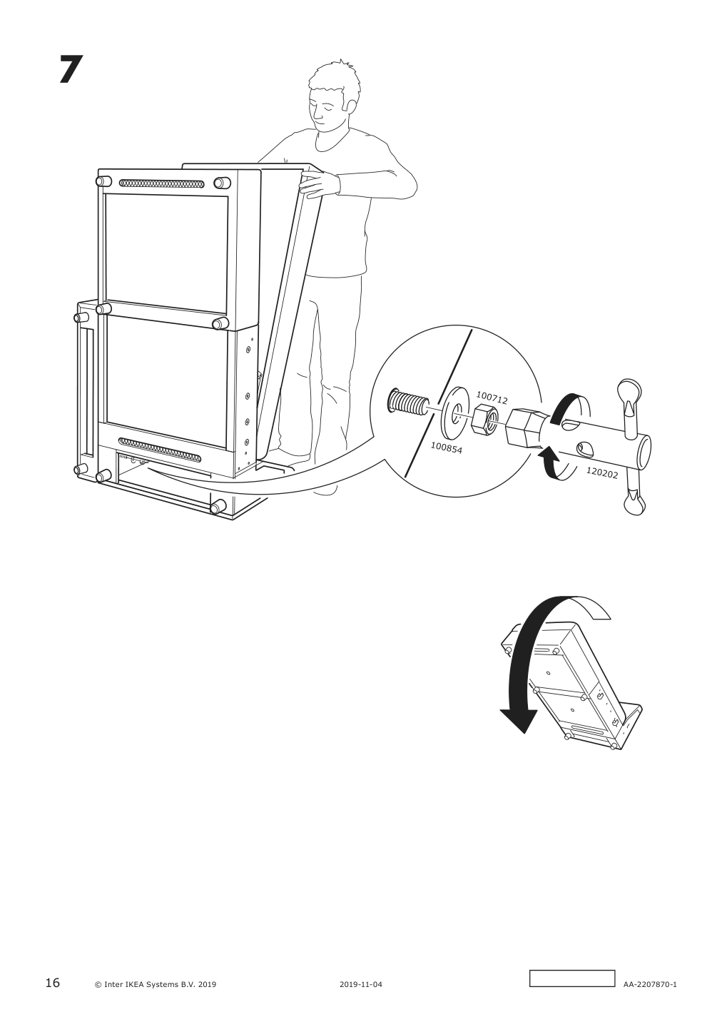 Assembly instructions for IKEA Finnala armrest grann bomstad golden brown | Page 16 - IKEA FINNALA 3-seat sleeper sofa with chaise 295.756.86