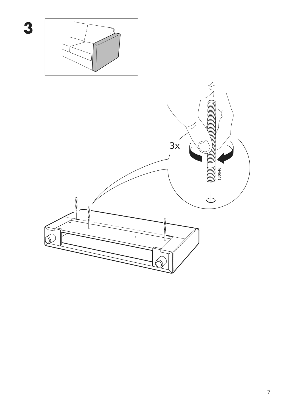 Assembly instructions for IKEA Finnala armrest grann bomstad golden brown | Page 7 - IKEA FINNALA crnr sleeper sofa, 5-seat w chaise 495.756.71