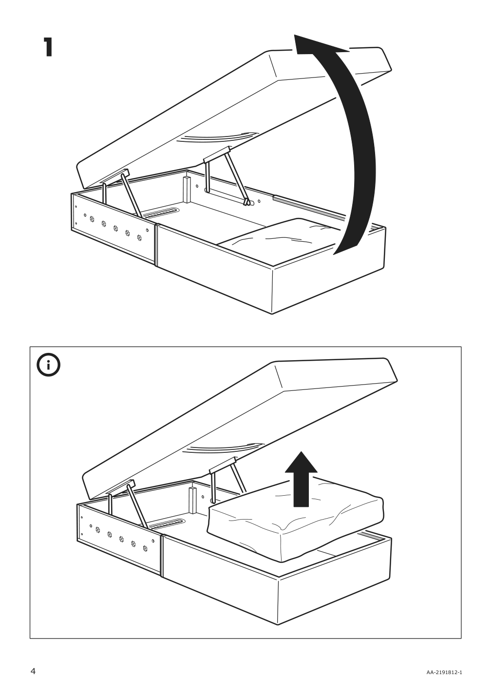 Assembly instructions for IKEA Finnala chaise section frame | Page 4 - IKEA FINNALA sleeper sofa 595.428.83