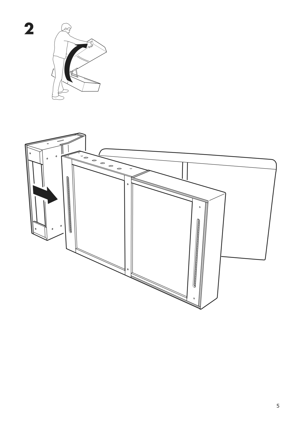 Assembly instructions for IKEA Finnala chaise section frame | Page 5 - IKEA FINNALA sofa 993.190.99