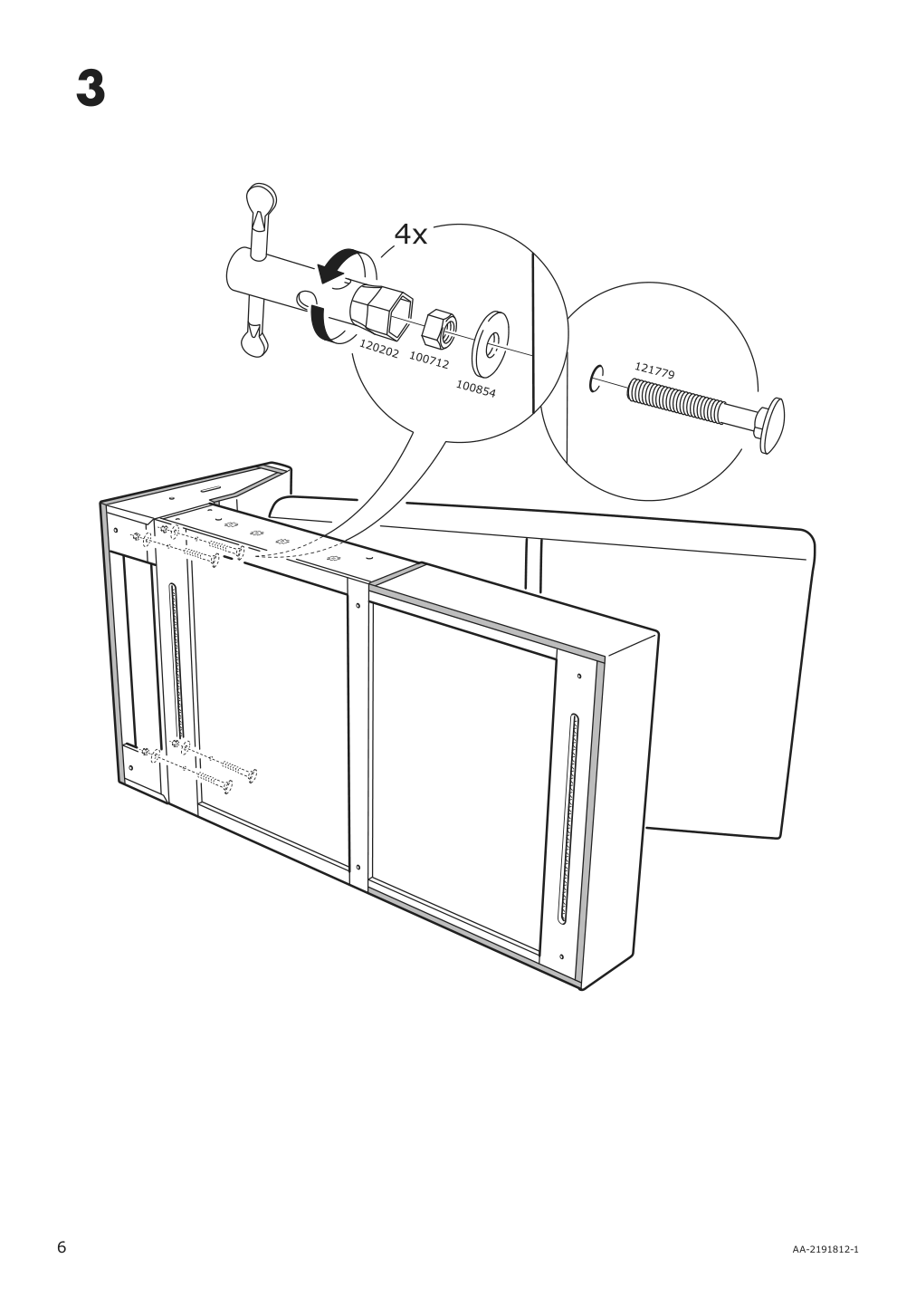 Assembly instructions for IKEA Finnala chaise section frame | Page 6 - IKEA FINNALA sleeper sofa 595.428.83