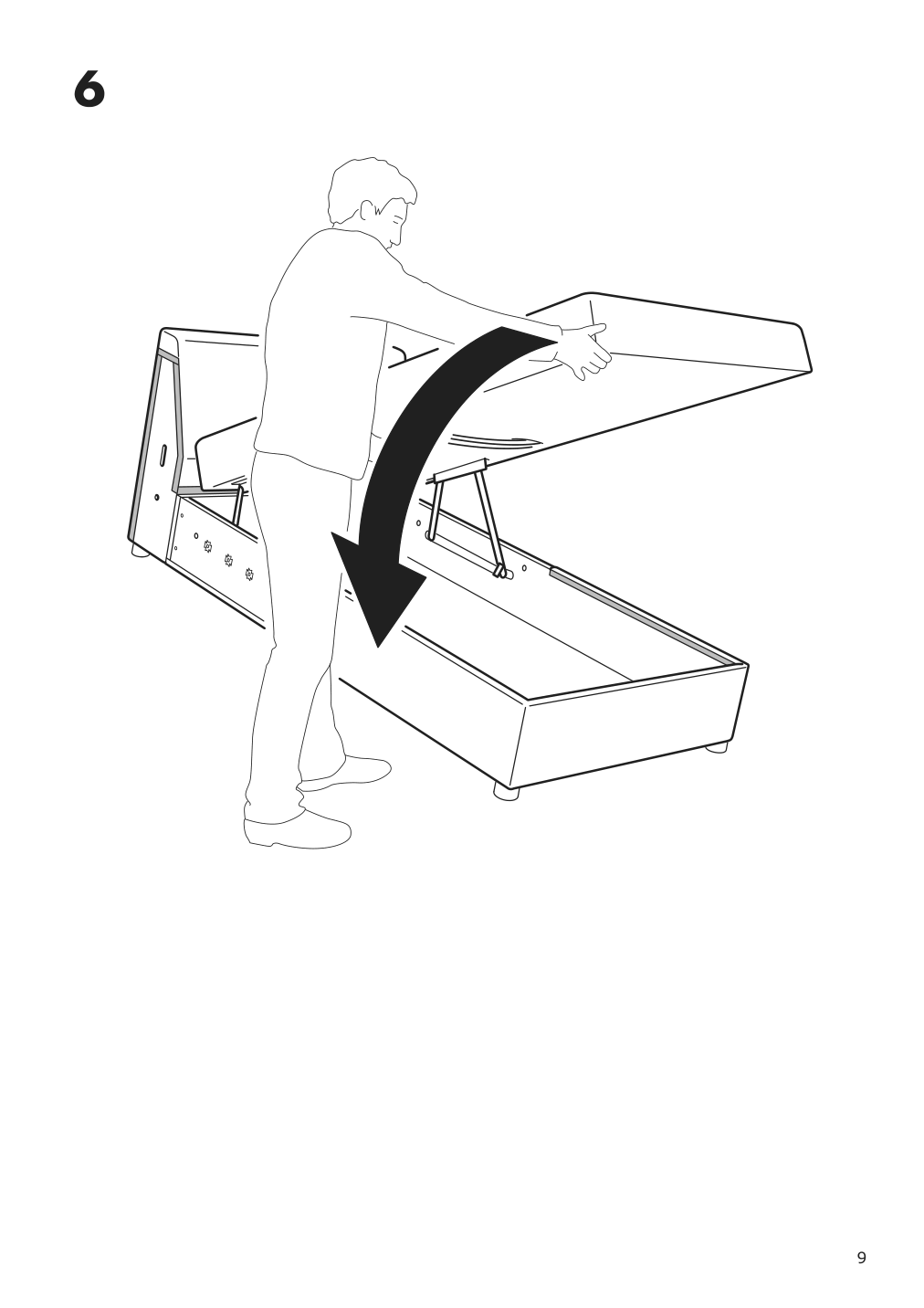 Assembly instructions for IKEA Finnala chaise section frame | Page 9 - IKEA FINNALA sleeper sofa 595.428.83