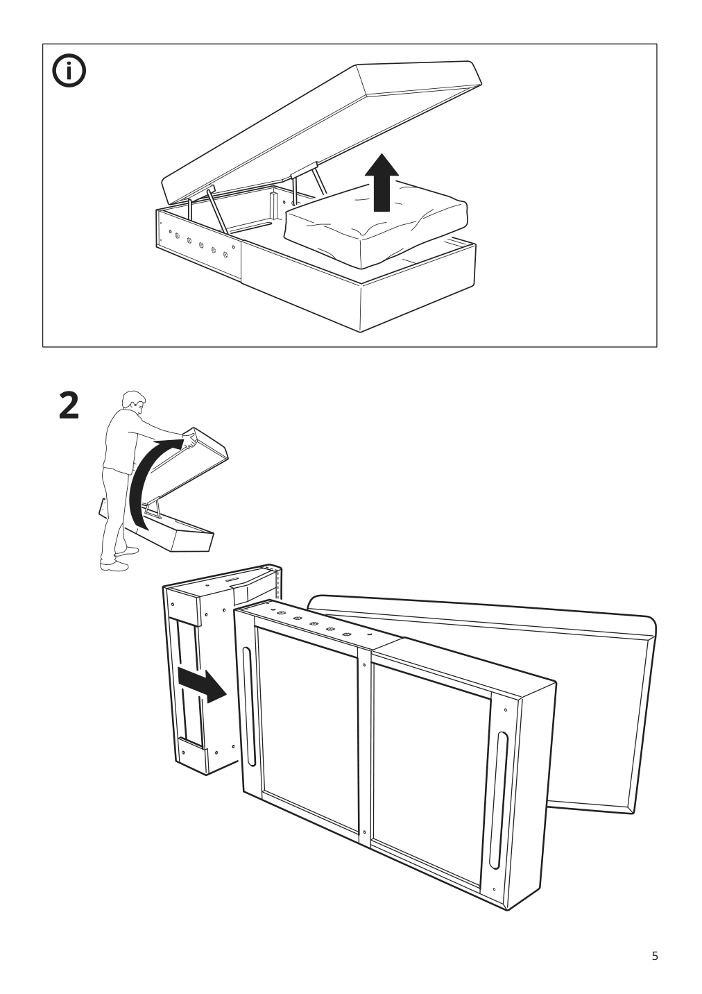 Assembly instructions for IKEA Finnala chaise section grann bomstad golden brown | Page 5 - IKEA FINNALA sofa 993.361.31