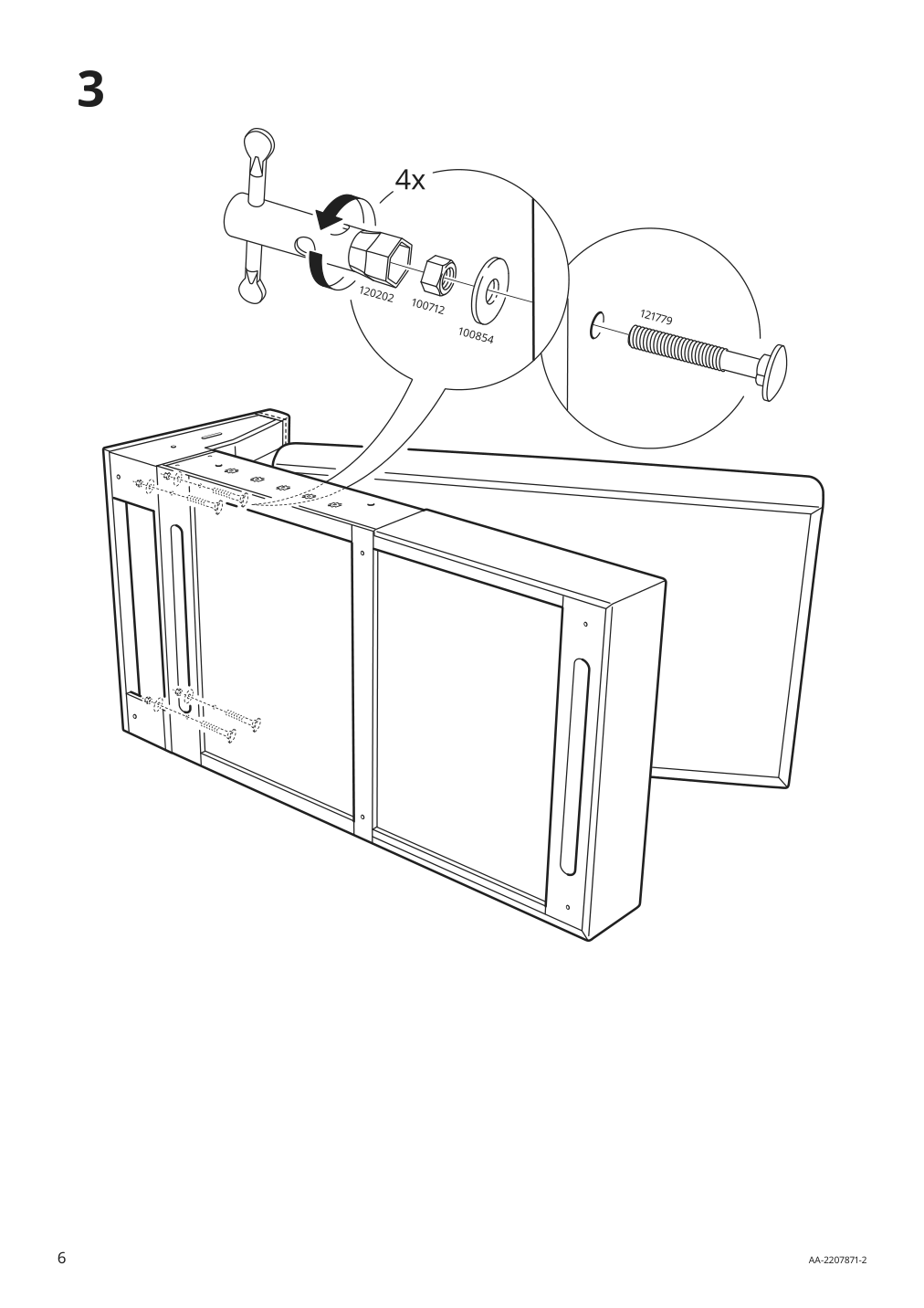 Assembly instructions for IKEA Finnala chaise section grann bomstad golden brown | Page 6 - IKEA FINNALA sectional, 4-seat 393.192.24