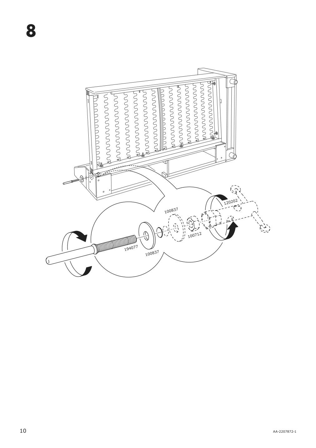 Assembly instructions for IKEA Finnala corner section grann bomstad golden brown | Page 10 - IKEA FINNALA sectional, 4-seat corner 294.091.78