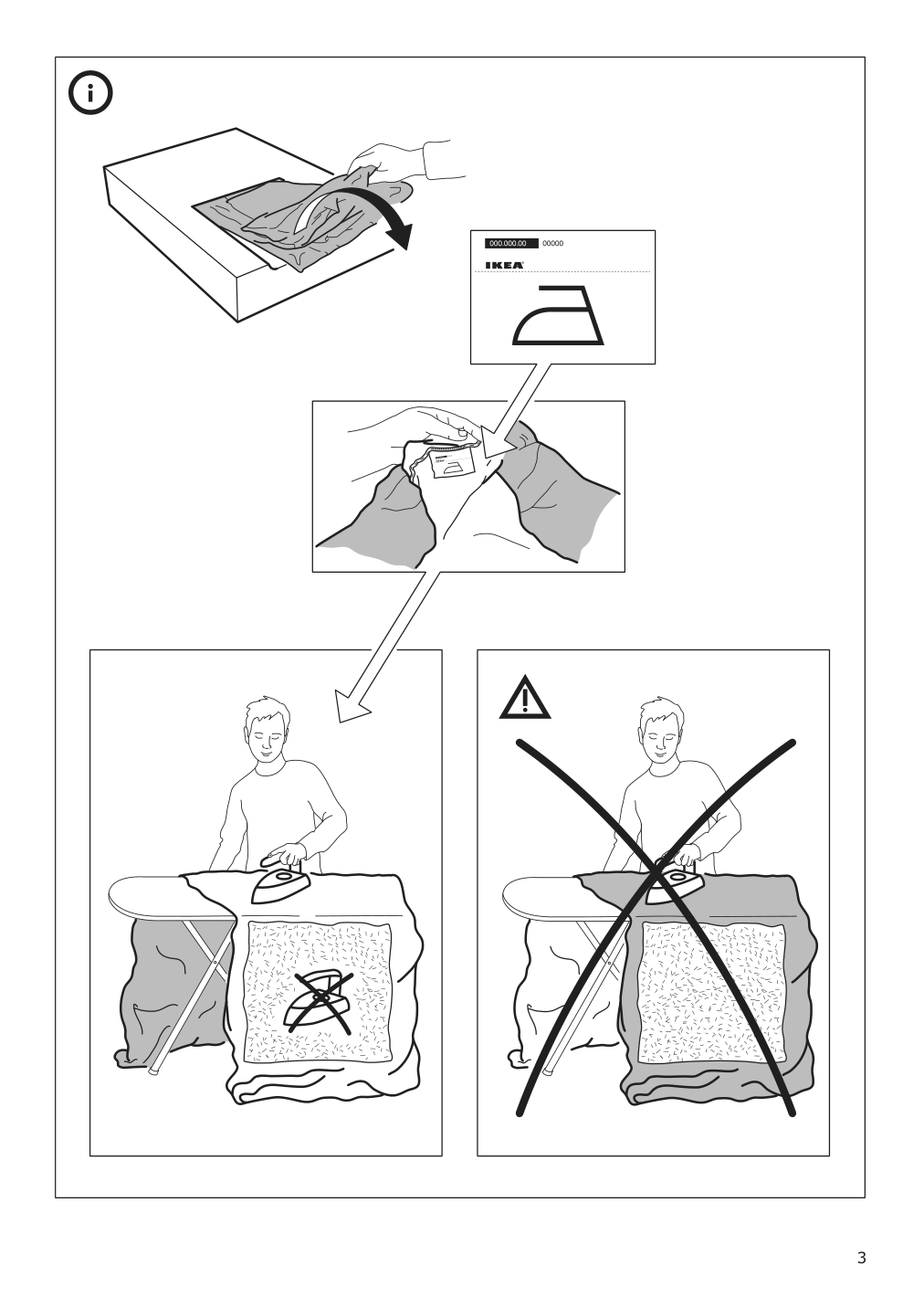 Assembly instructions for IKEA Finnala cover for armrest orrsta black blue | Page 3 - IKEA FINNALA sectional, 4-seat with chaise 095.757.10