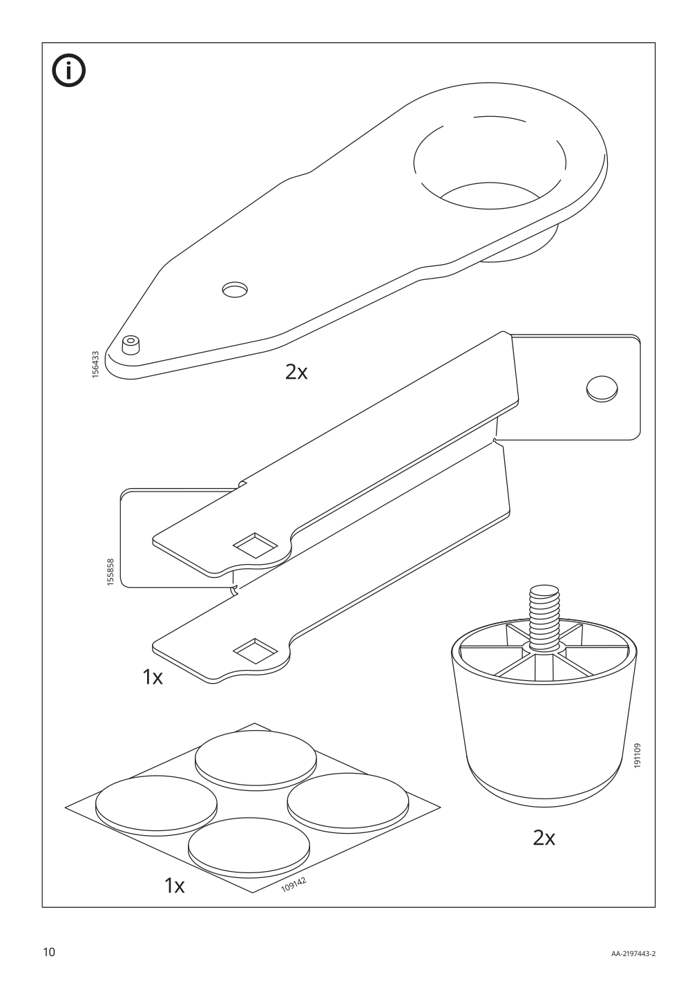 Assembly instructions for IKEA Finnala cover for armrest gunnared beige | Page 10 - IKEA FINNALA sectional, 4-seat corner 293.192.29