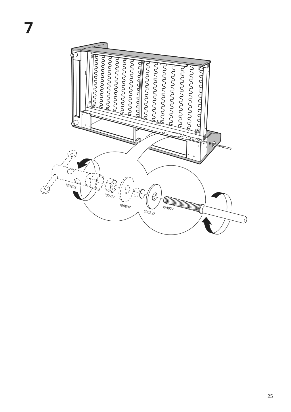 Assembly instructions for IKEA Finnala cover for armrest gunnared beige | Page 25 - IKEA FINNALA chaise 893.192.93