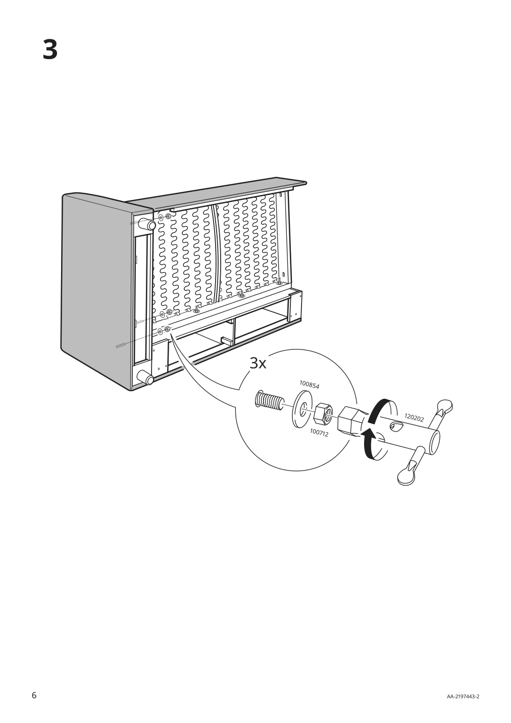 Assembly instructions for IKEA Finnala cover for armrest gunnared beige | Page 6 - IKEA FINNALA corner sleeper sofa, 5-seat 595.428.16