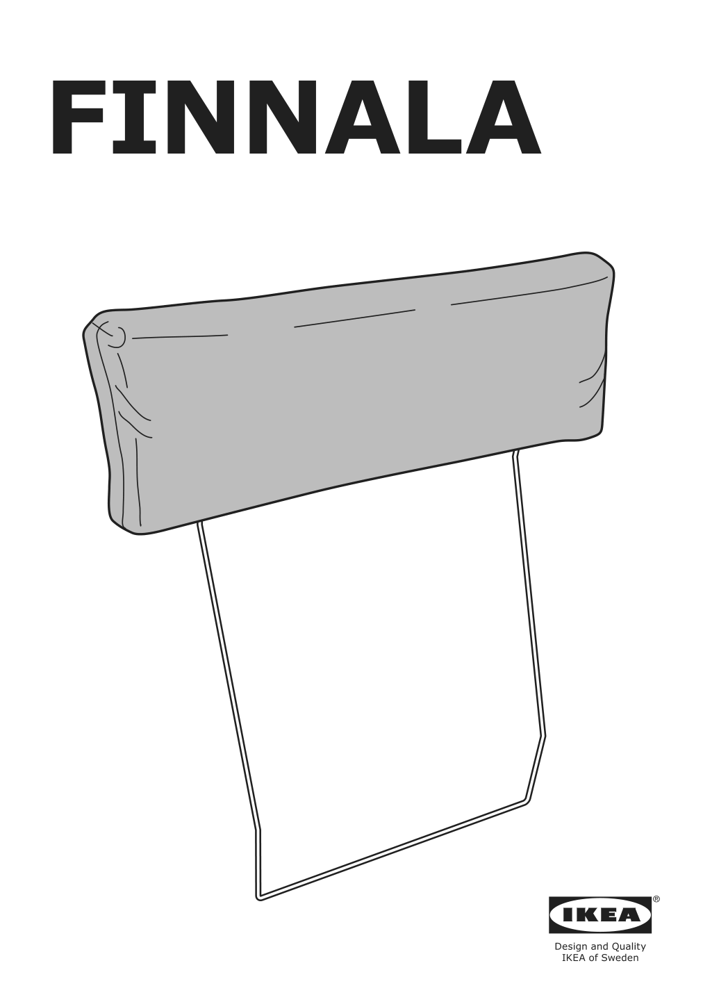 Assembly instructions for IKEA Finnala headrest frame | Page 1 - IKEA FINNALA sofa 393.361.29