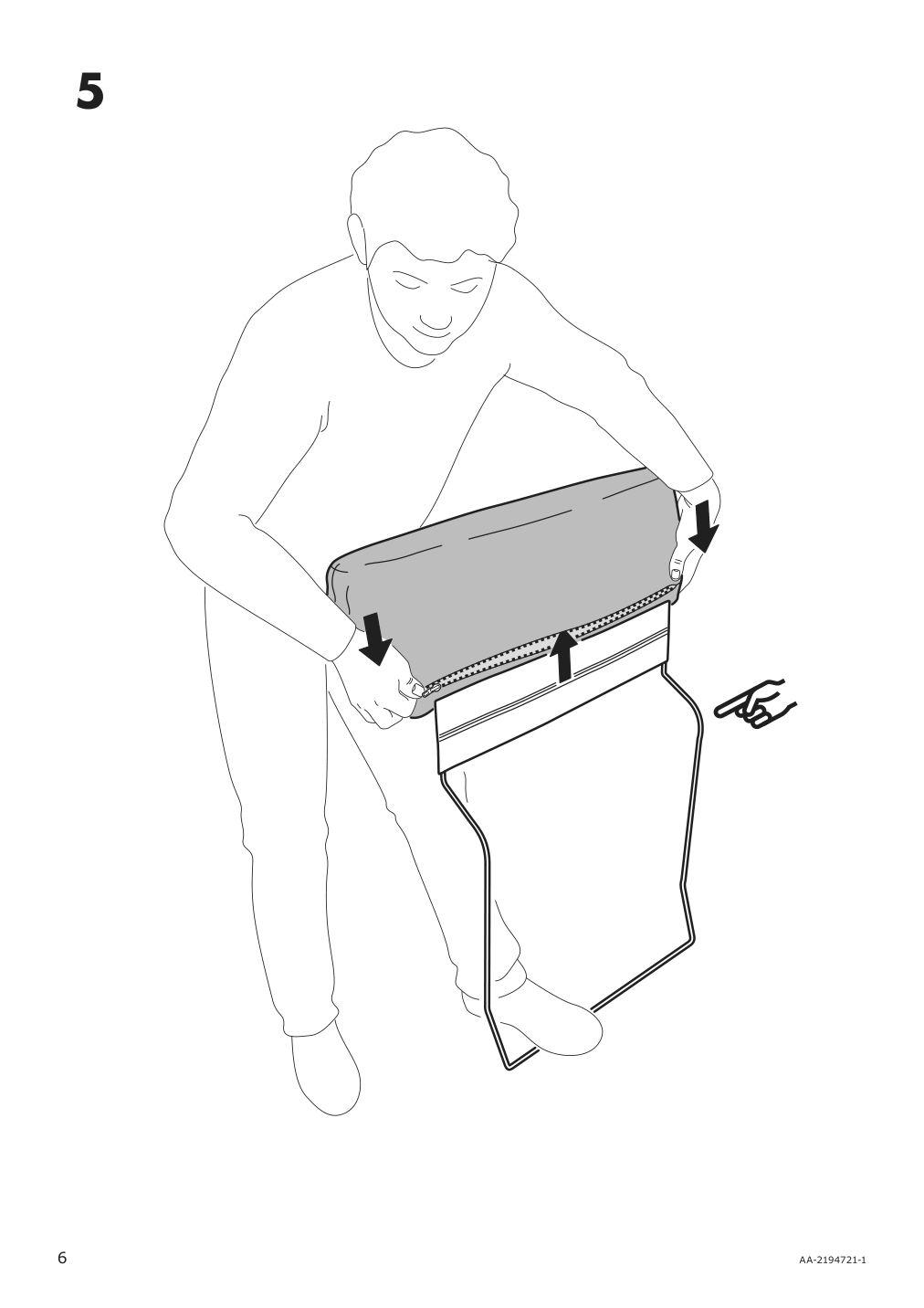 Assembly instructions for IKEA Finnala headrest frame | Page 6 - IKEA FINNALA sofa with chaise 895.757.25