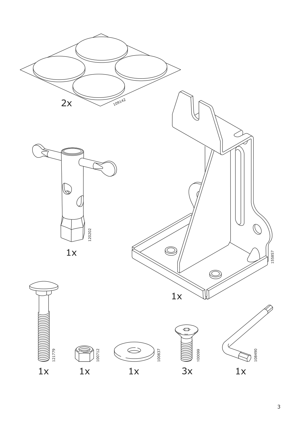 Assembly instructions for IKEA Finnala ottoman frame with storage | Page 3 - IKEA FINNALA sectional, 4-seat corner 993.361.45