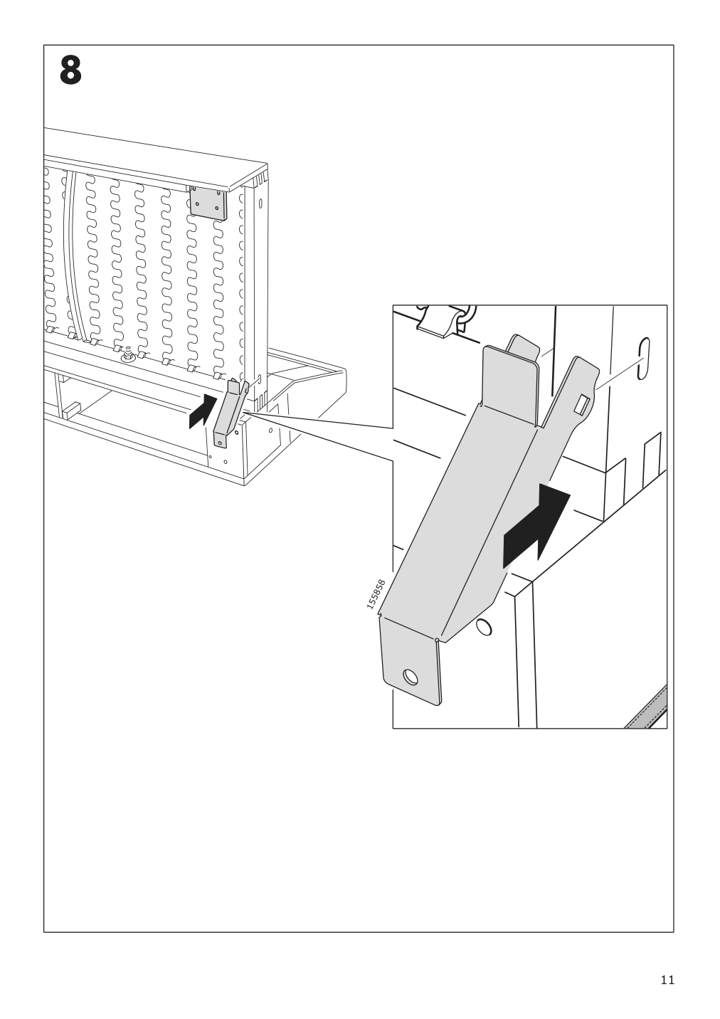 Assembly instructions for IKEA Finnala ottoman with storage grann bomstad black | Page 11 - IKEA FINNALA sectional, 4-seat corner 193.192.39