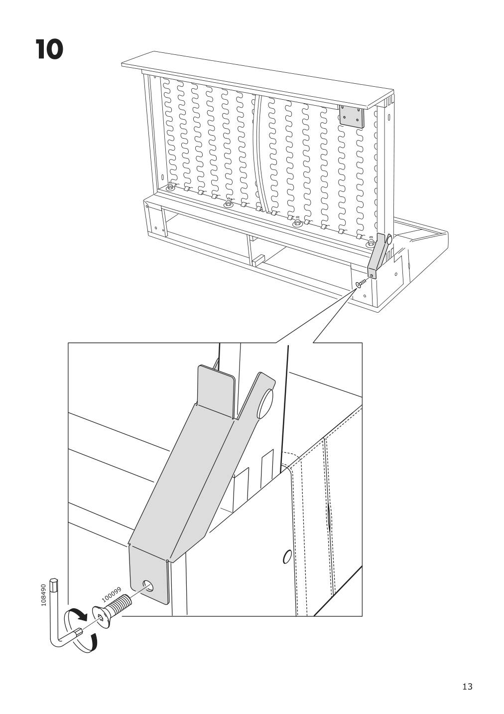 Assembly instructions for IKEA Finnala ottoman with storage grann bomstad black | Page 13 - IKEA FINNALA ottoman with storage 104.550.09