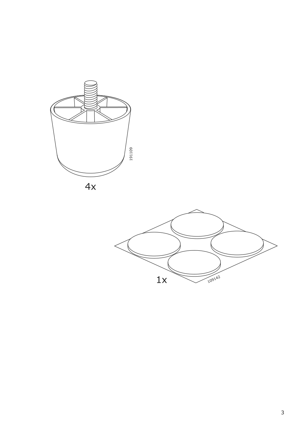 Assembly instructions for IKEA Finnala ottoman with storage grann bomstad black | Page 3 - IKEA FINNALA sectional, 4-seat corner 193.192.39